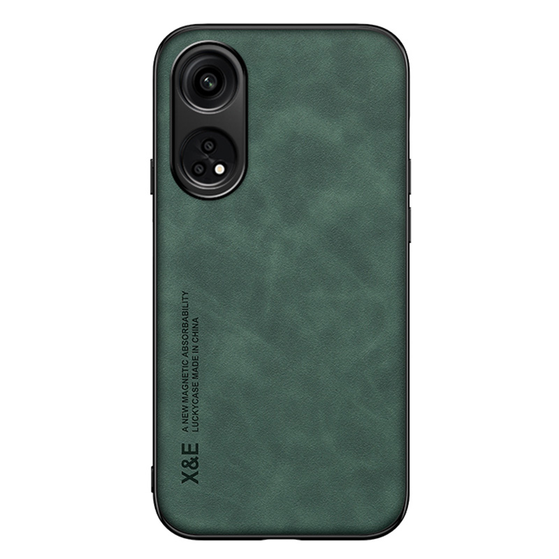 

x & e Für Oppo Reno8 T 4G Skin-touch-telefonhülle PU Leder TPU Pc-smartphone-abdeckung - Grün, Oppo Reno8 T 4G
