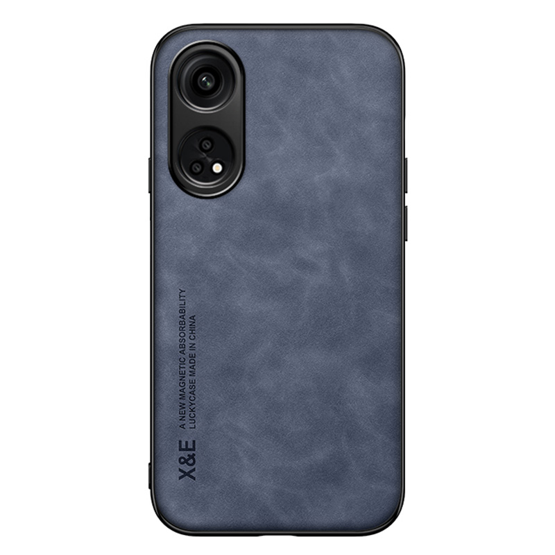 

x & e Für Oppo Reno8 T 4G Skin-touch-telefonhülle PU Leder TPU Pc-smartphone-abdeckung - Blau, Oppo Reno8 T 4G