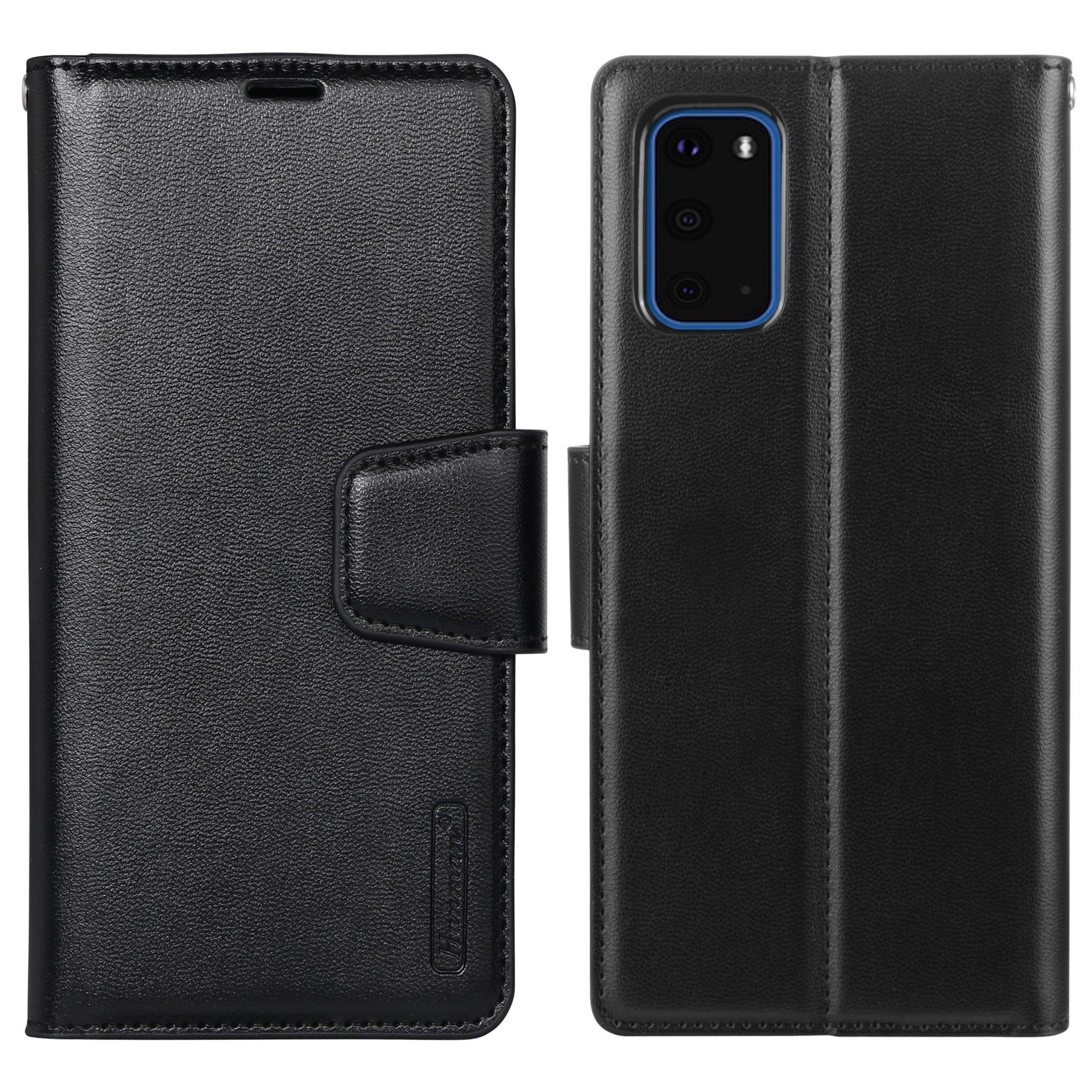 

Hanman Mill -serie Für Samsung Galaxy S20 Plus 5G / 4G Stand Phone Hülle Leder Brieftaschen -smartphone -abdeckung - Schwarz, Galaxy S20 Plus 5G