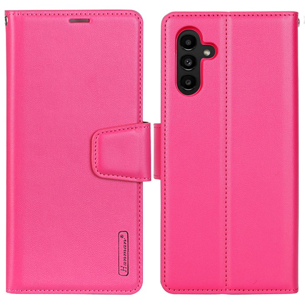 

Hanman Mill -serie Für Samsung Galaxy A14 4G / 5G Stand Wallet Leder Hülle Handyabdeckung - Rose, Galaxy A14 5G