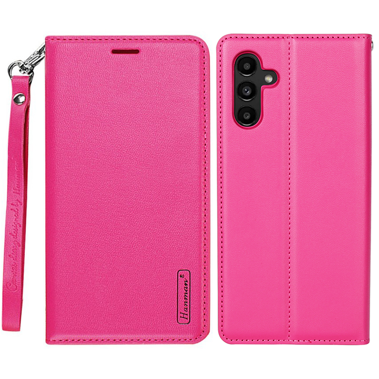 

Hanman Minor -serie Für Samsung Galaxy A54 5G PU Leder -ständer Cover Telefon Wallet Hülle - Rose, Galaxy A54 5G