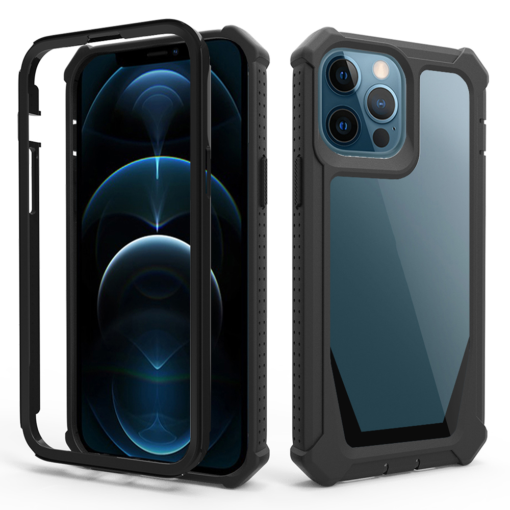 

Für Iphone 14 Pro Max Abtrennbar 2-in-1 TPU + Acryl-telefonhülle Verstärkte Cornersschockdcover - Schwarz, iPhone 14 Pro Max