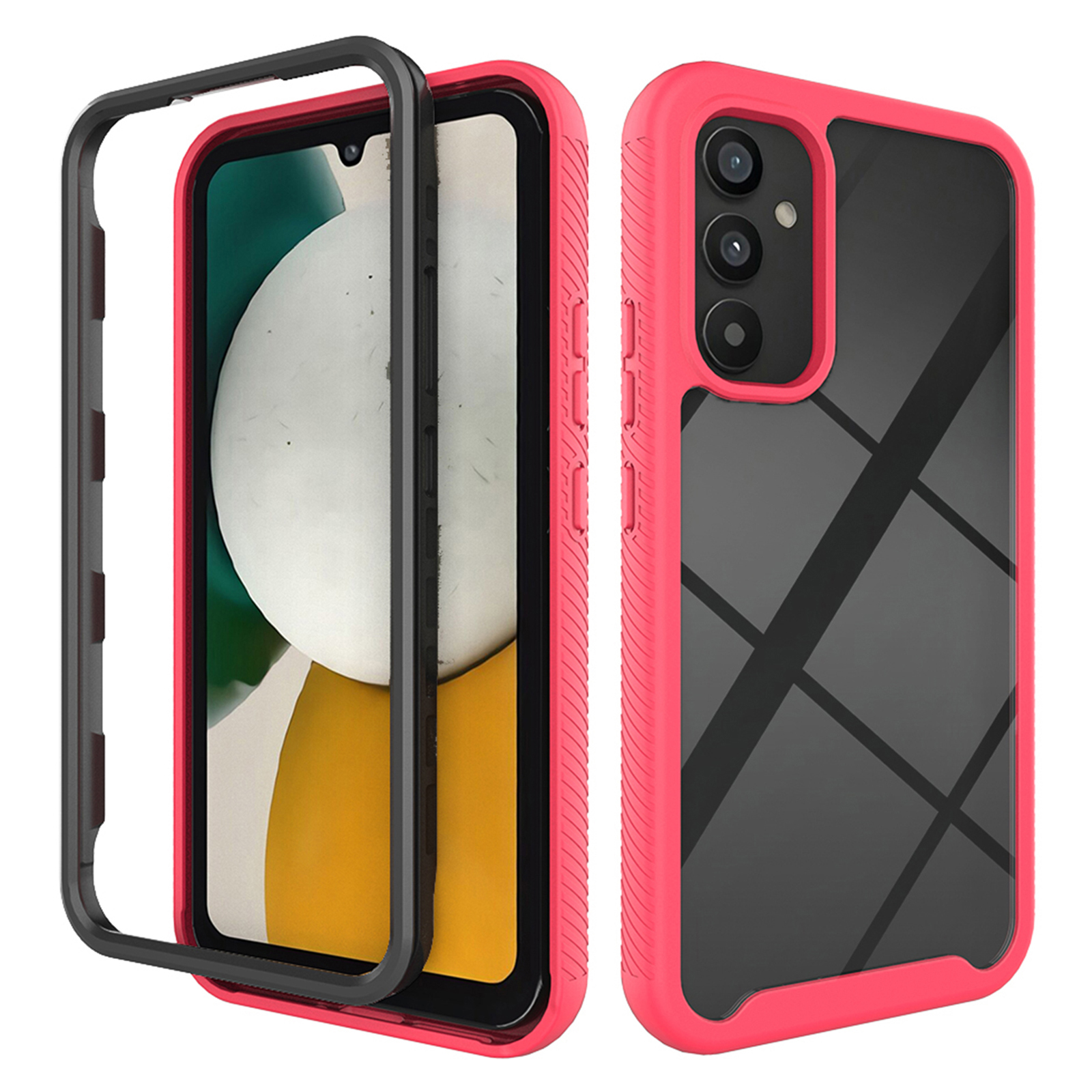 

Für Samsung Galaxy A34 5G Protective Phone Case Acryl+pc+tpu 3-in1-telefonabdeckung - Rose, Galaxy A34 5G