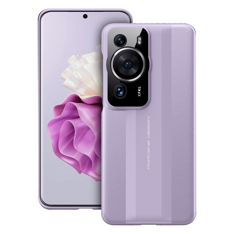 

Telefonhülle Für Huawei P60 Pro PU Leder-pc-hülle Anti-kratzer-schutzhandyabdeckung - Lila, Huawei P60 Pro