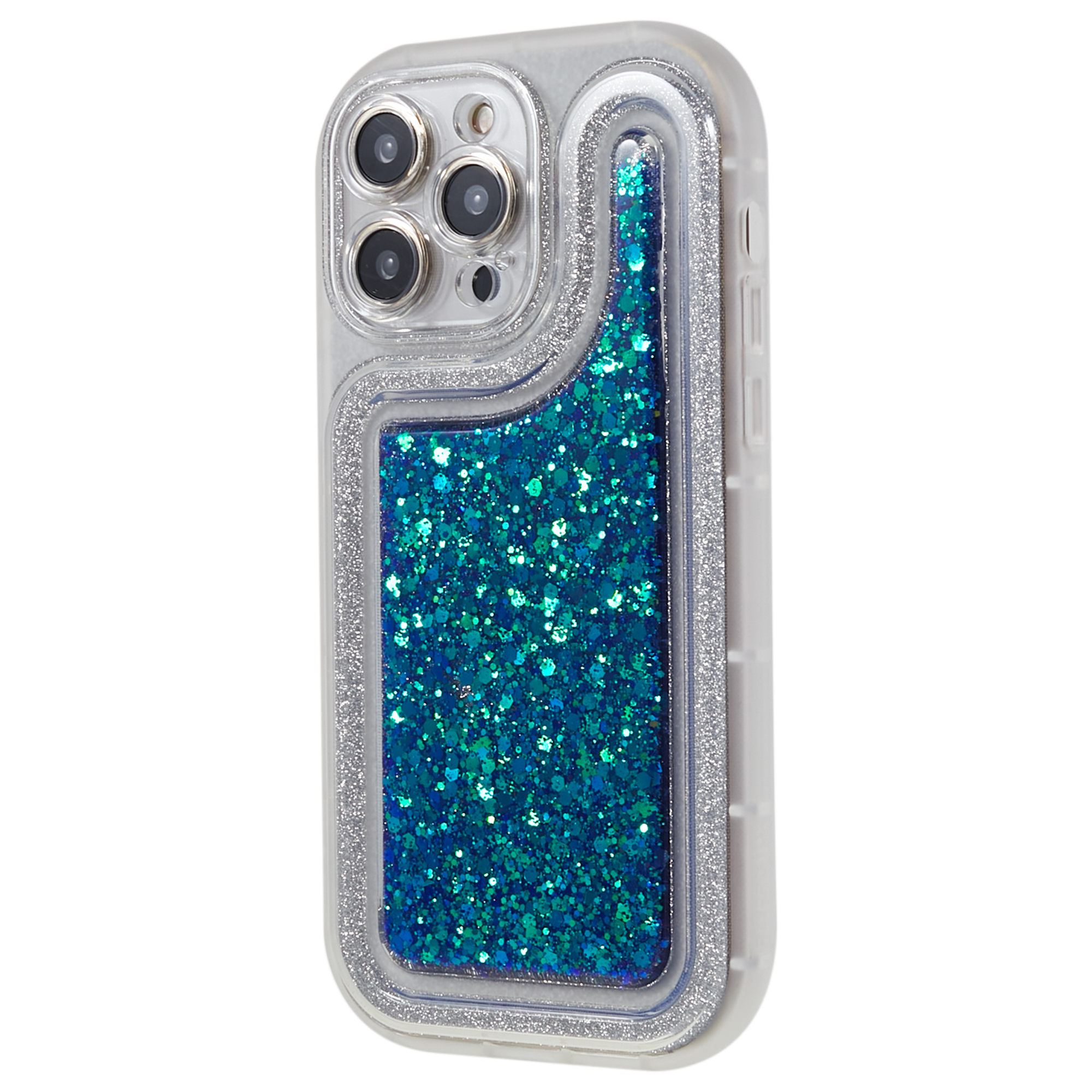 

Für Das Iphone 13 Pro 6,1 -zoll -epoxy -pulverpulver -mobilfunk -hülle Weiche TPU -stoßdämpferabdeckung - Blau, iPhone 13 Pro