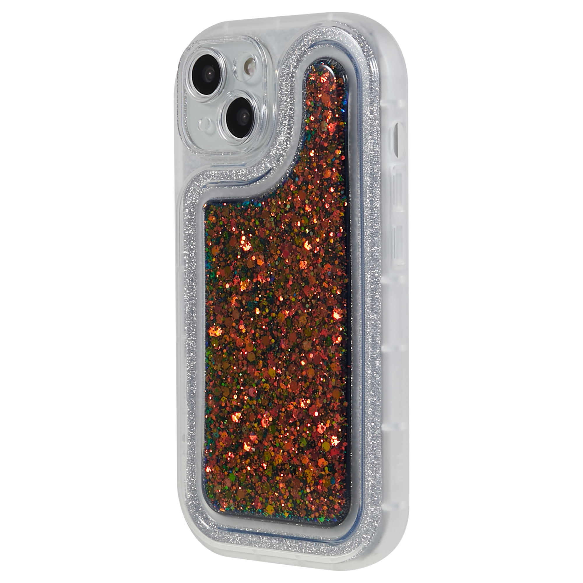 

Für Das Iphone 14 Plus TPU -epoxy -design -hülle Bling Glitter Moblie Phone Cover - Rot, iPhone 14 Plus