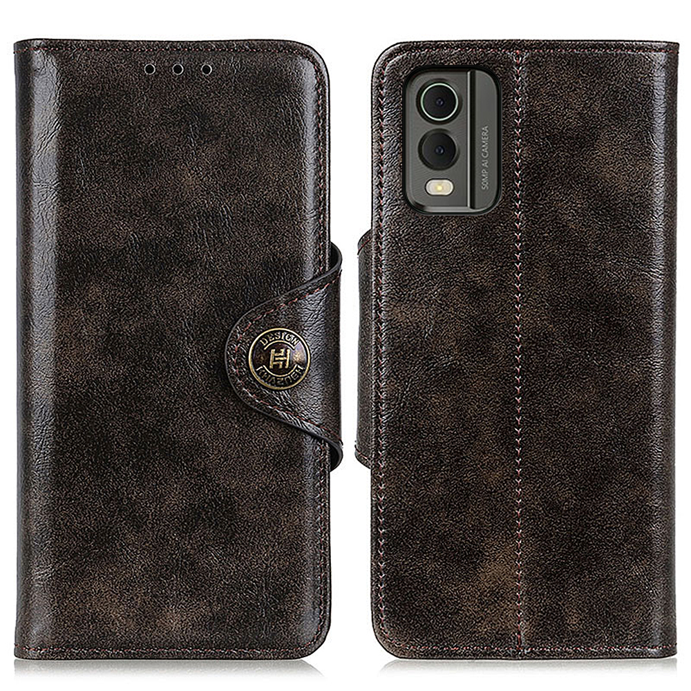 

Khazhen Für Nokia C32 Mobiltelefonhülle PU Leder Brieftaschen -smartphone -abdeckung Mit Faltbarem Ständer - Kaffee, Nokia C32