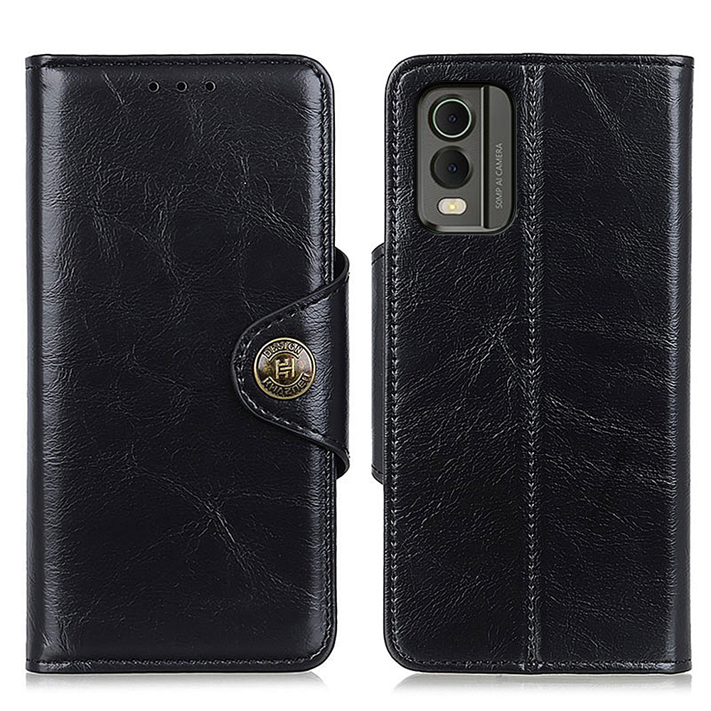 

Khazhen Für Nokia C32 Mobiltelefonhülle PU Leder Brieftaschen -smartphone -abdeckung Mit Faltbarem Ständer - Schwarz, Nokia C32