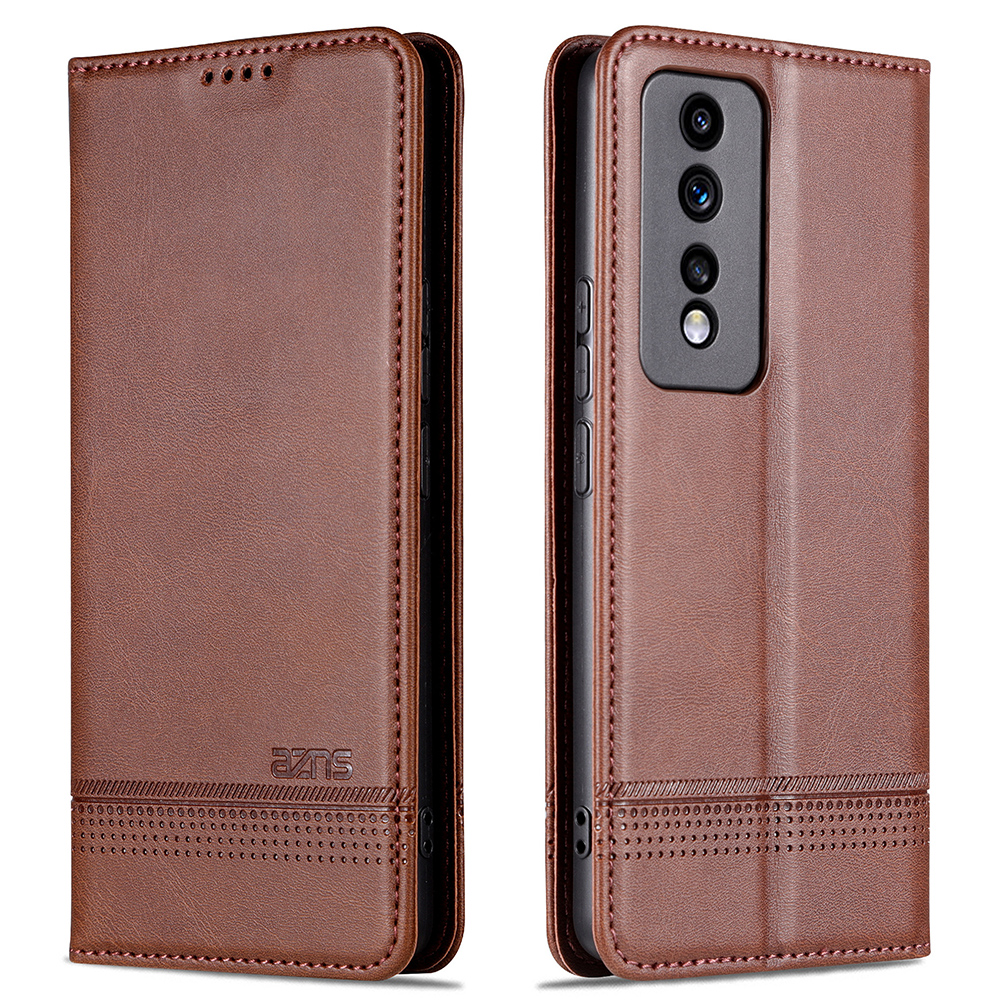 

AZNS Für Ehren 80 GT 5G PU Leder Telefon Hülle Brieftasche Faltbare Stand Smartphone Cover - Kaffee, Honor 80 GT 5G