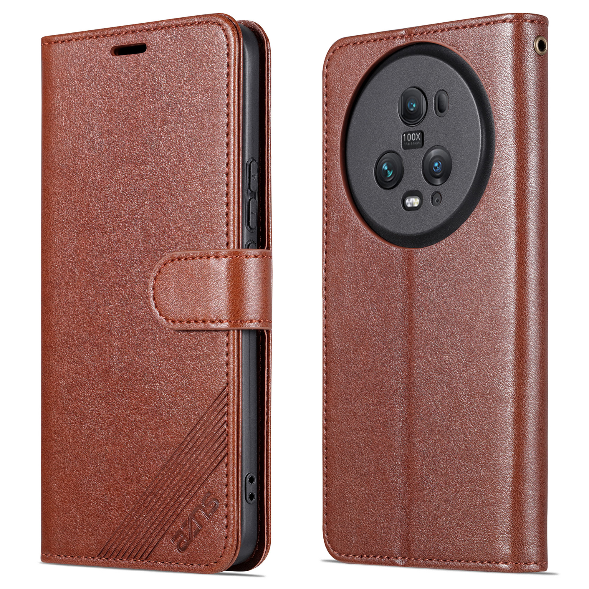 

AZNS For Honor Magic5 Pro Drop-proof-mobiltelefonabdeckung PU Leder-handy-hülle Wallet Shell Shell - Braun, Honor Magic5 Pro