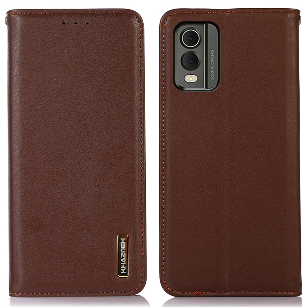 

Khazneh Für Nokia C32 RFID -blockierkoffer Echtes Kuhwahnsinns -leder -stand Wallet Telefonabdeckung - Braun, Nokia C32