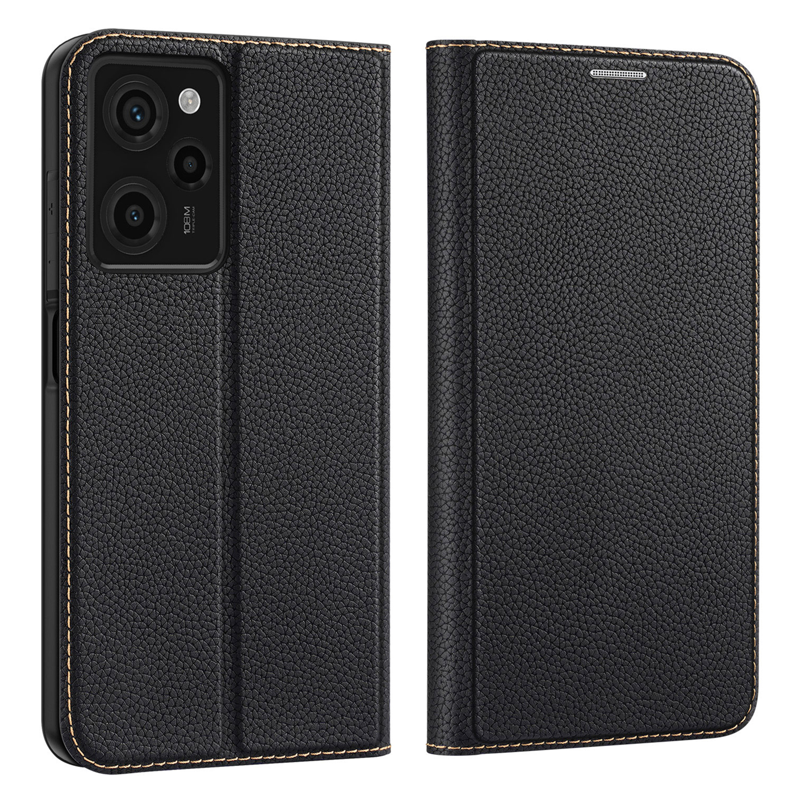 

Dux Ducis Skin X2 Series Series PU / Примечание 12 Pro Speed ​​5g / Poco X5 Pro 5g, Карты Стоят Магнитную Крышку - Черный, Xiaomi Redmi Note 12 Pro 5G