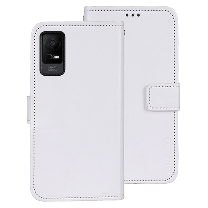 

Idewei Für Tcl Ion X pu Leder Telefon Hülle Wallet Crazy Horse Texture Ständer Telefonabdeckung - Weiss, TCL Ion X