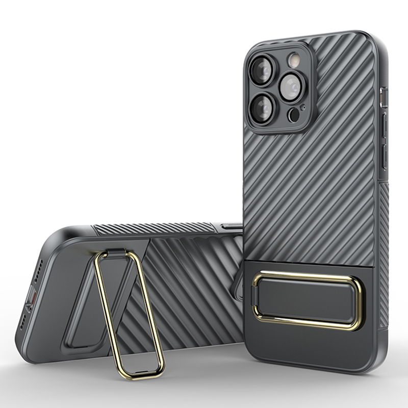 

Magnetische Telefonabdeckung Für Iphone 14 Pro Max TPU Hard PC Schockdichte Mit Kickstand - Grau, iPhone 14 Pro Max