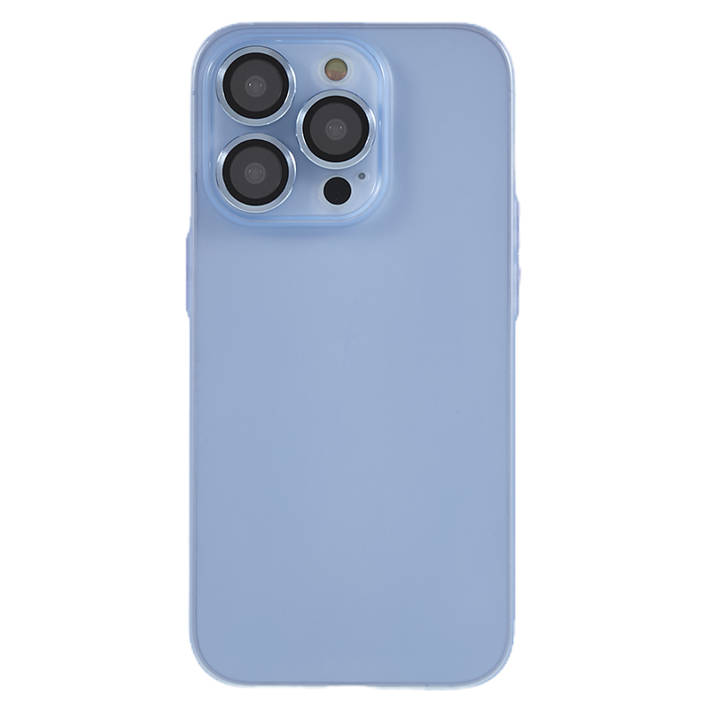 

Für Das Iphone 13 Pro 6.1 Zoll Slim Phone Case Schockdichte Matte TPU -telefonabdeckung Mit Metallkamera -objektivrahmen - Blau, iPhone 13 Pro