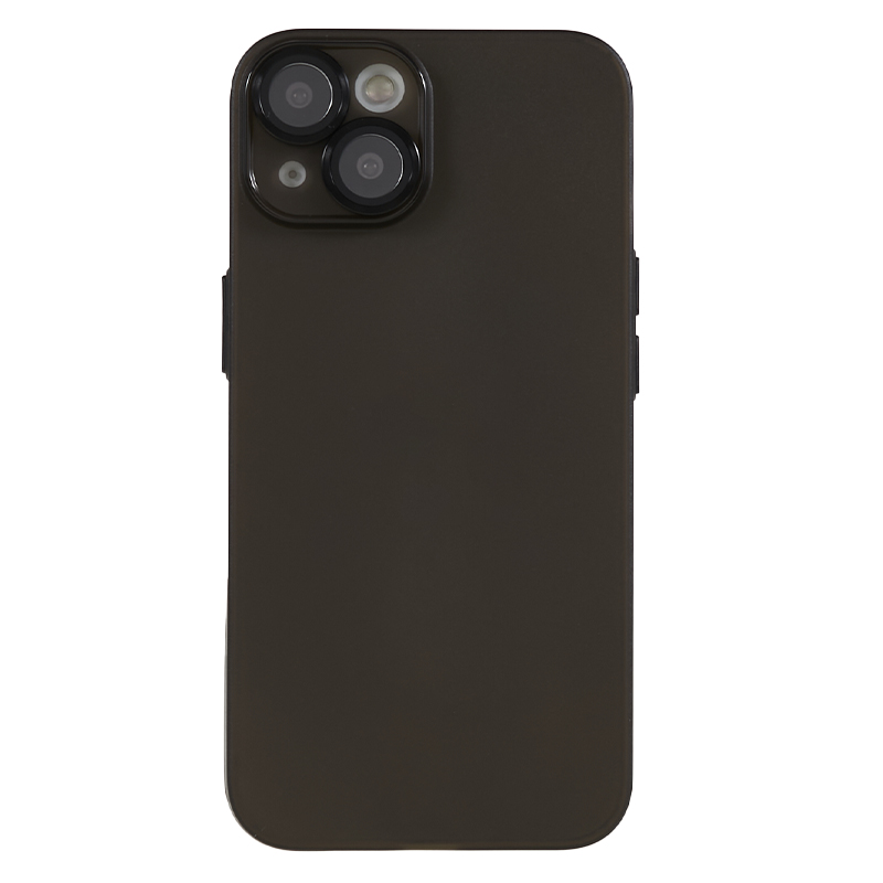 

Für Iphone 14 Anti-drogen-telefonhülle Matte TPU Anti-fingerabdruck-abdeckung Mit Metalllinsenring - Schwarz, iPhone 14