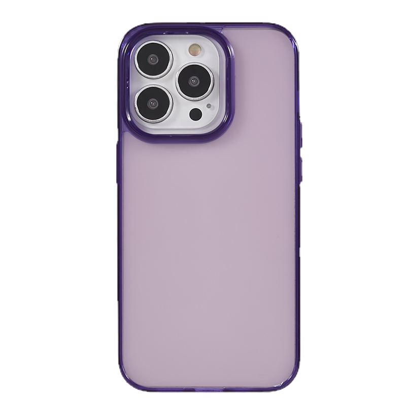 

Für Das Iphone 14 Pro TPU + Acryl-telefonhülle Matte Anti-fingerabdruck Schlanker Schutzhelfer-telefonabdeckung - Lila, iPhone 14 Pro