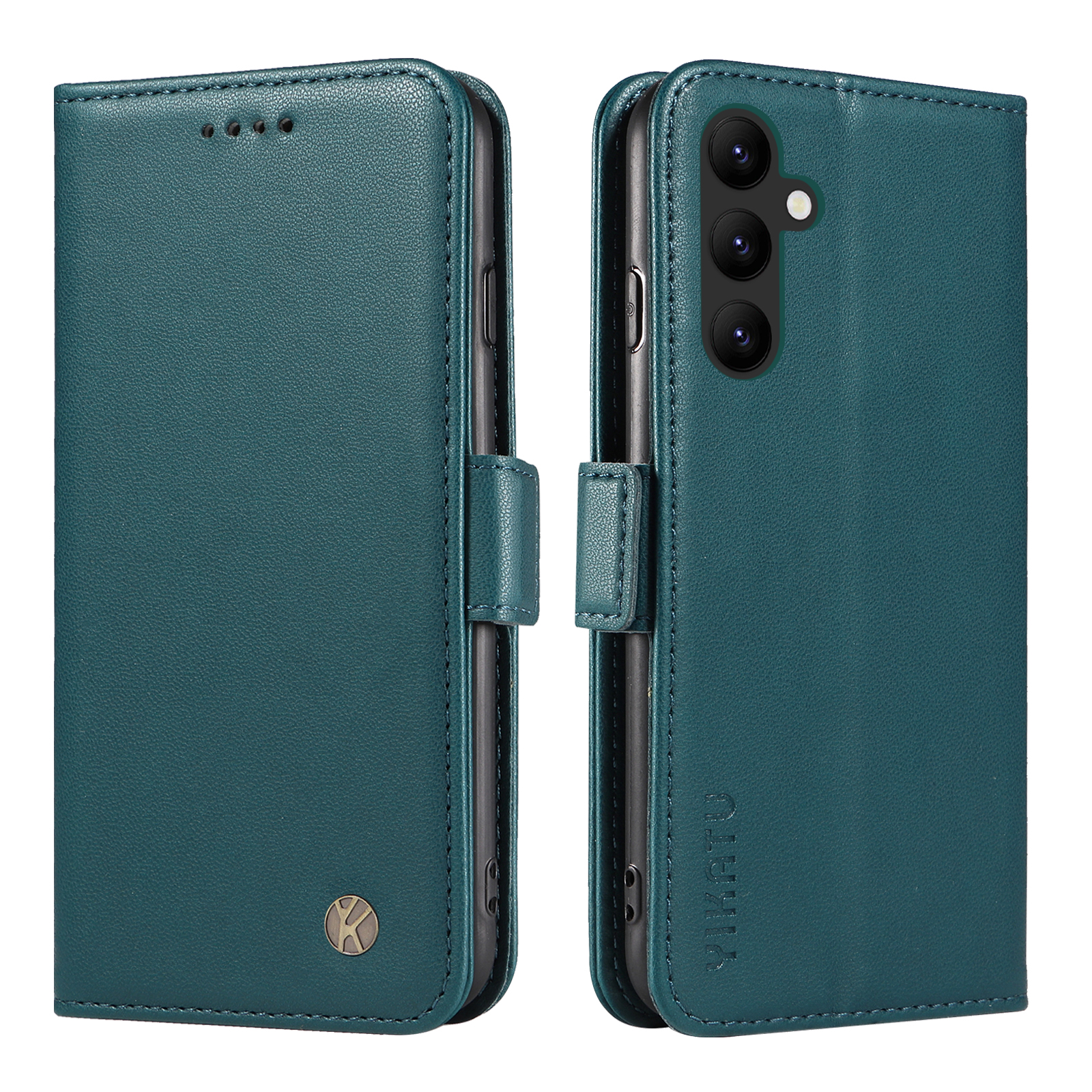 

Yikatu YK-003 Stoßdämpfer Hülle Für Samsung Galaxy A24 5G PU Leder Flip Cover Wallet Telefonschale - Grün, Galaxy A24 4G