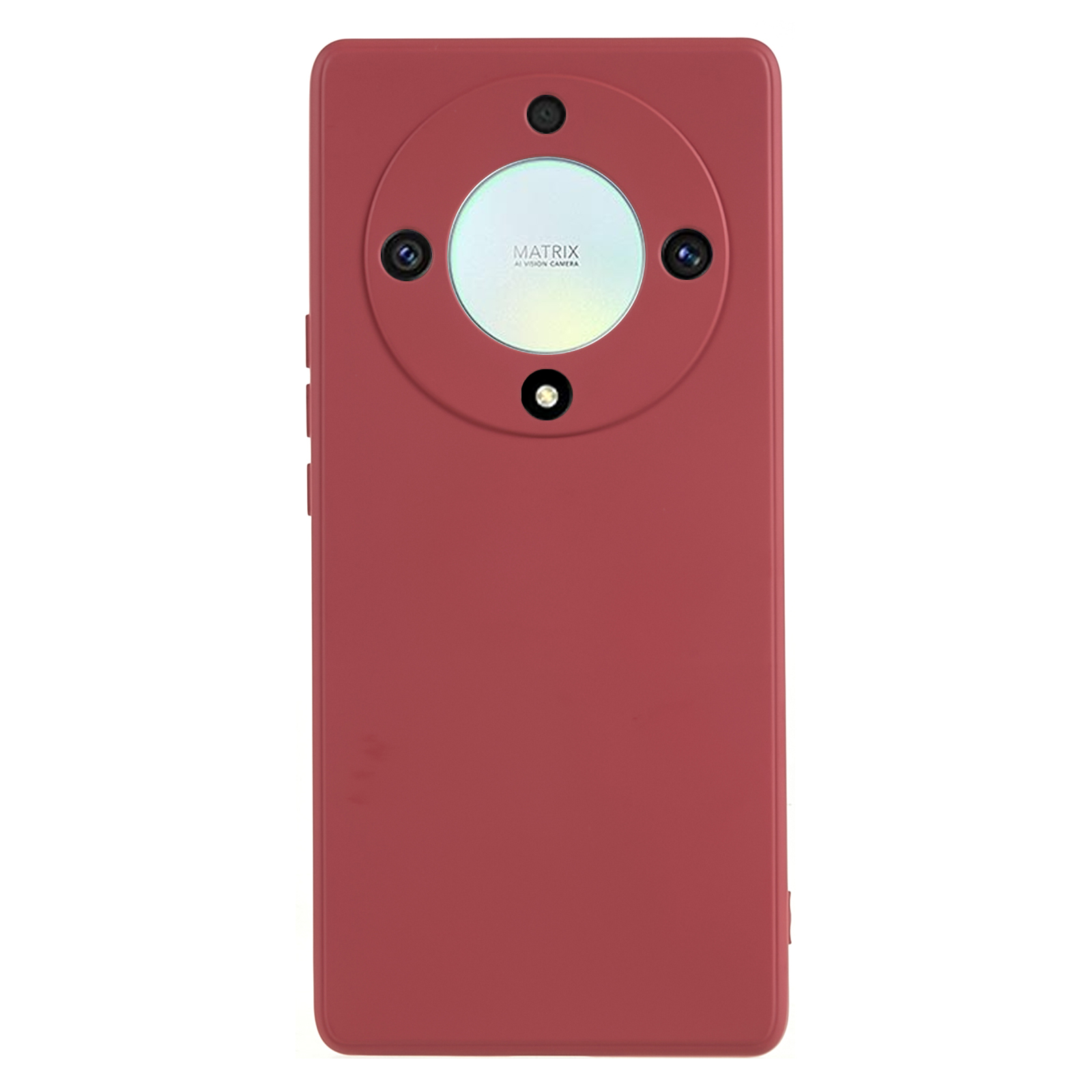 

Für Ehre X40 5g / X9a 5G Gummiertes Telefonkoffer Faserfasern Telefon TPU -abdeckung - Hawthornrot, Honor X40 5G