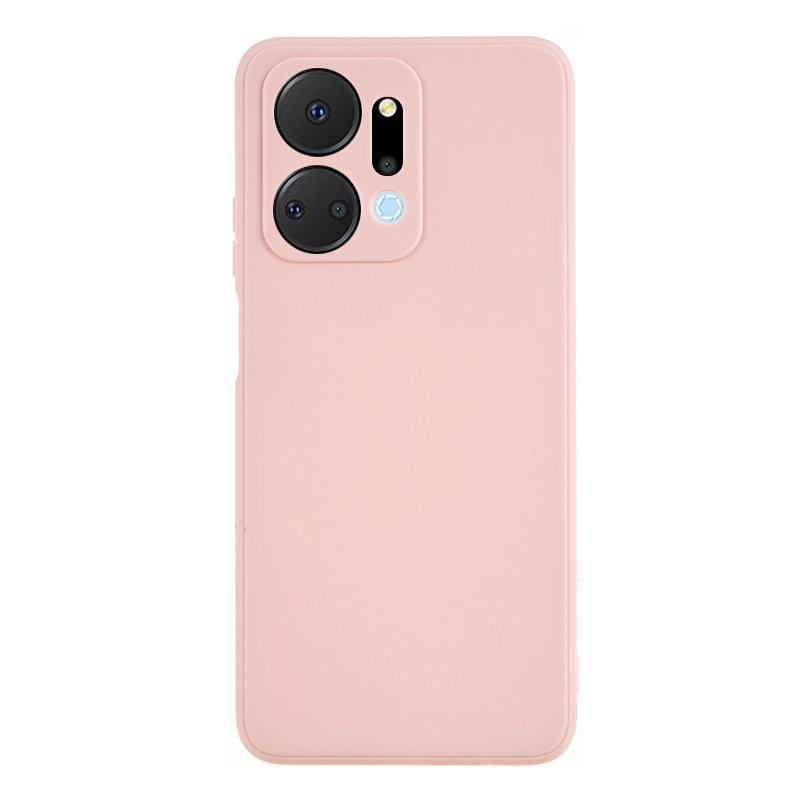 

Für Ehren X7a 5G Gerade Kante Weiche TPU Anti-fall-fall Precise Cutout Shell Telefonabdeckung - Rosa, Honor X7a 5G