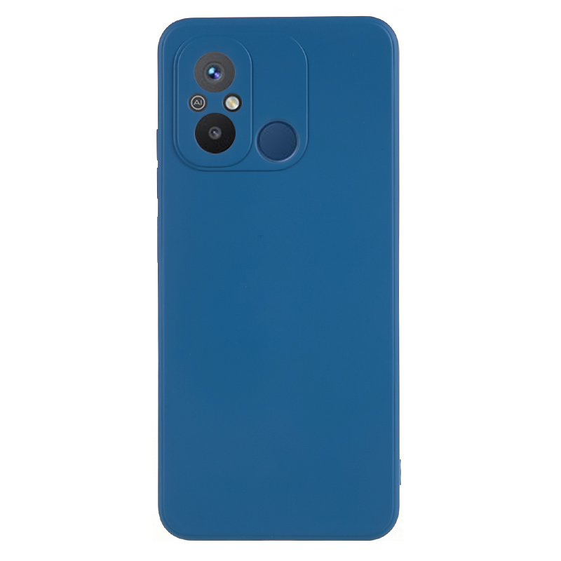 

Für Xiaomi Redmi 12C 4G Gummiziert TPU -telefonhülle Faserfaserkratzerschutzschutzabdeckung - Saphir, Xiaomi Redmi 12C 4G
