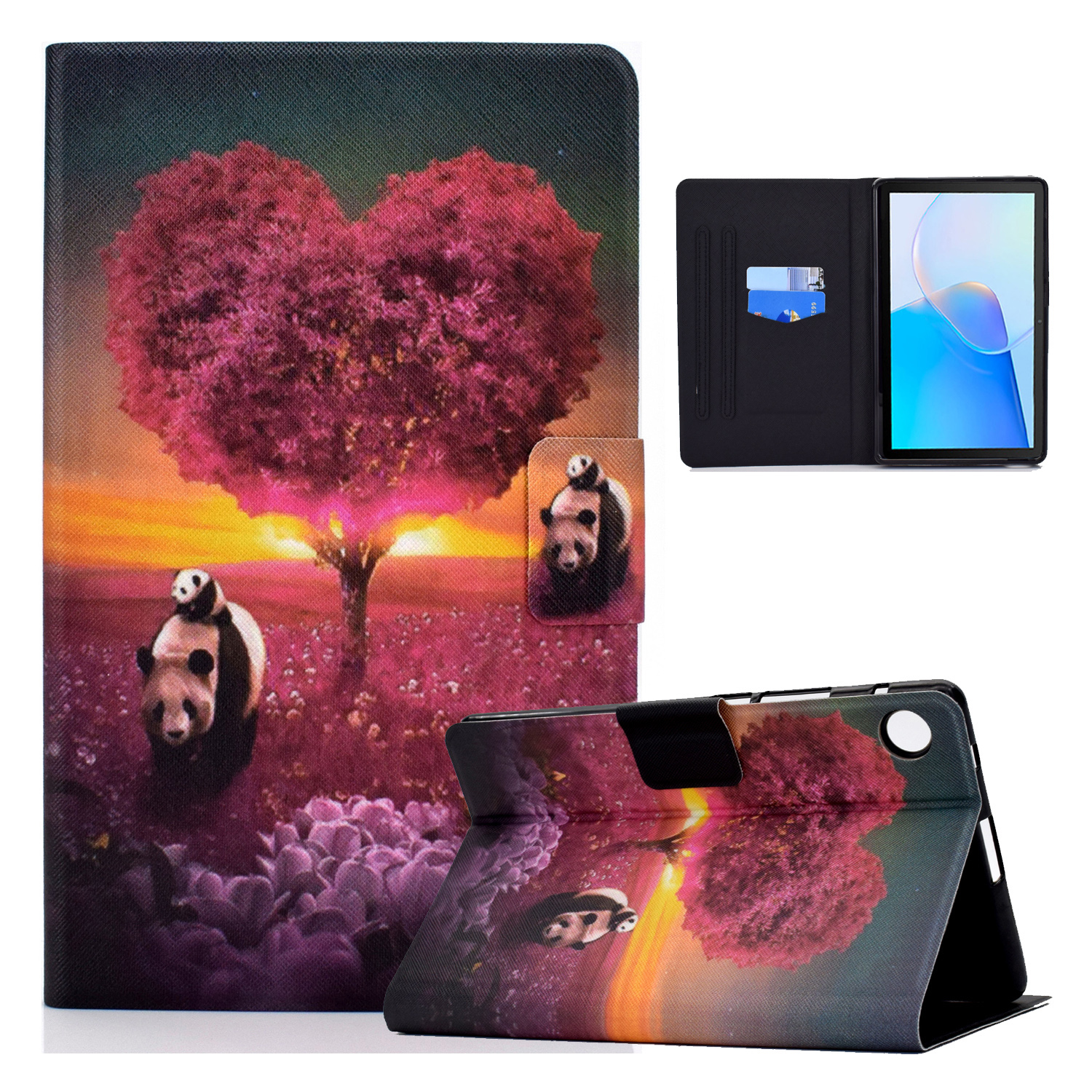 

Für Huawei Matepad SE 10.4-zoll-pu-leder-tablet-fallmuster-druckabdeckung Mit Kartenhalter - Panda, Huawei MatePad SE 10.4-inch