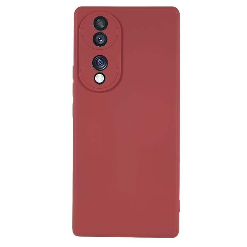 

Für Die Ehre 70 5G Conbon Color Faserfaserfaserfaser-tpu-hülle Anti-drogen-telefonabdeckung - Hawthornrot, Honor 70 5G