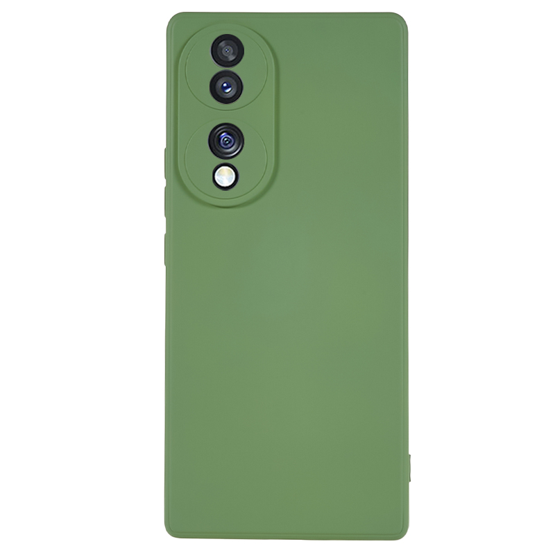 

Für Die Ehre 70 5G Conbon Color Faserfaserfaserfaser-tpu-hülle Anti-drogen-telefonabdeckung - Bohnengrün, Honor 70 5G