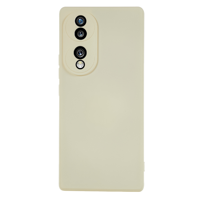 

Für Ehre 70 Pro 5g Gummised Weiche Tpu-faserfaser-telefonhülle Candy Color Anti-drop-abdeckung - Weiss, Honor 70 Pro 5G