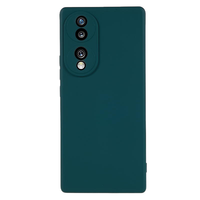 

Für Ehre 70 Pro 5g Gummised Weiche Tpu-faserfaser-telefonhülle Candy Color Anti-drop-abdeckung - Armeegrün, Honor 70 Pro 5G