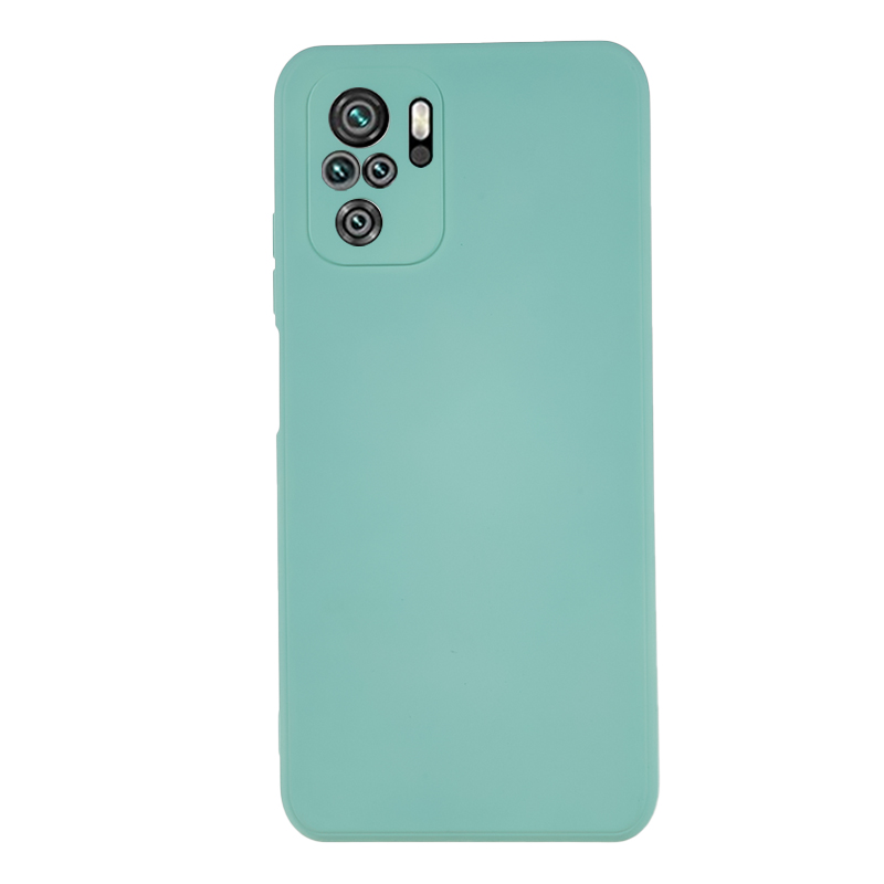 

Für Xiaomi Redmi Note 10 4g / Anmerkung 10s 4g / Poco M5s 4G Gummiziertes TPU -hülle Faserfasern Telefonabdeckung - Hellgrün, Xiaomi Redmi Note 10 4G
