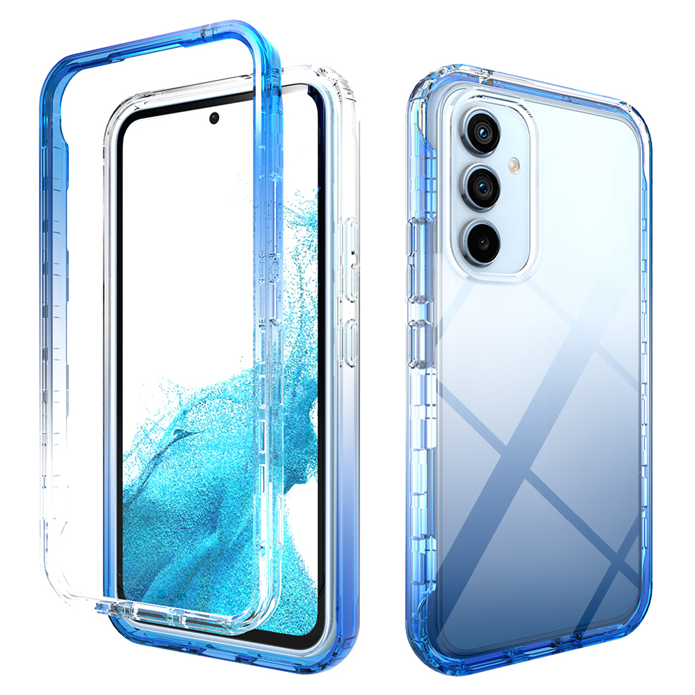 

Für Samsung Galaxy A54 5G Protective Case Gradientenfarbe Anti-drop-telefonhülle TPU PC Clear Telefonabdeckung - Gradientenblau, Galaxy A54 5G