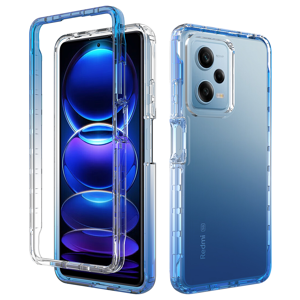 

TPU + PC -telefonkoffer Für Xiaomi Redmi Note 12 Pro 5g / Hinweis 12 Pro Speed ​​5g / Poco X5 Pro 5G Gradientenschockdcoverabdeckung - Gradientenblau, Xiaomi Redmi Note 12 Pro 5G