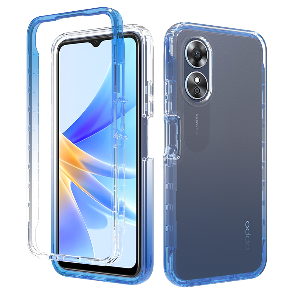 

Gradientenfarben-telefonkoffer Für Oppo A17 4G TPU PC Case Anti-drop-schutz Telefonschale - Gradientenblau, Oppo A17 4G