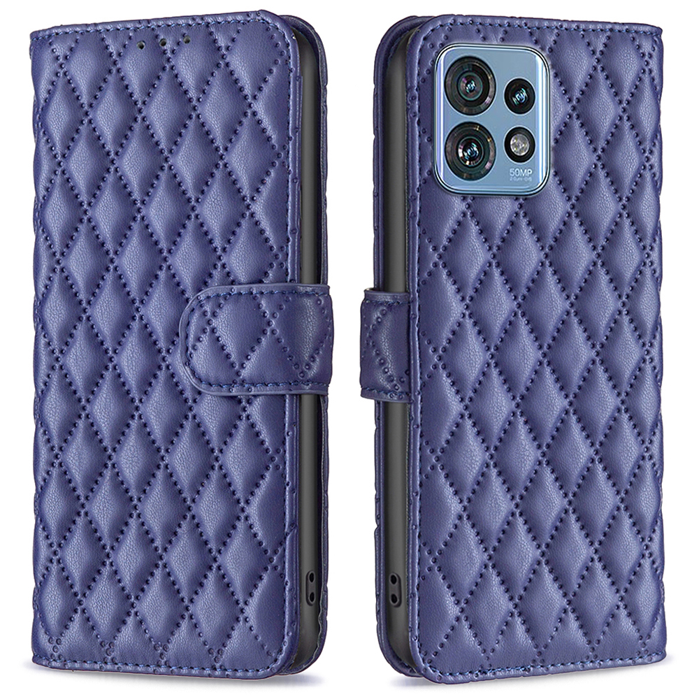 

Binfen Color BF Style-14 Für Motorola Edge 40 Pro 5g / Moto X40 5G Telefon Hülle Ständer PU Leder Brieftasche Telefonabdeckung - Blau, Motorola Edge 40 Pro 5G