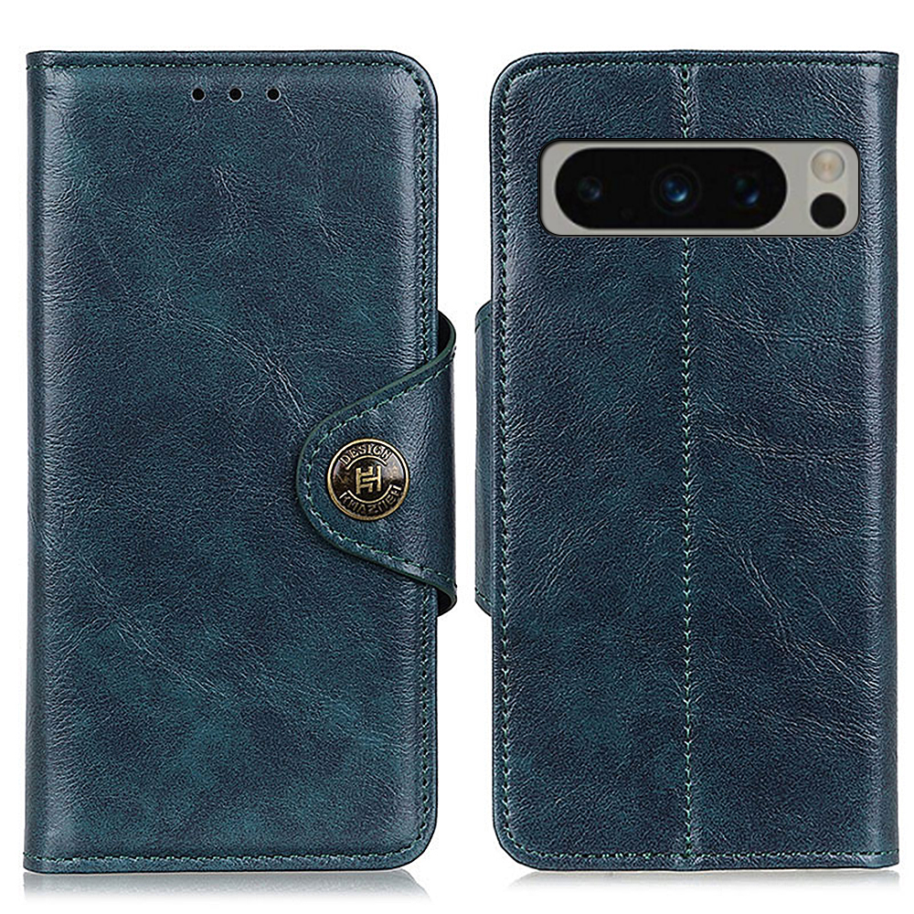 

Khazhen Für Google Pixel 8 Pro Anti-scratch Phone Stand Hülle PU Leder Brieftasche Abdeckung - Blau, Google Pixel 8 Pro