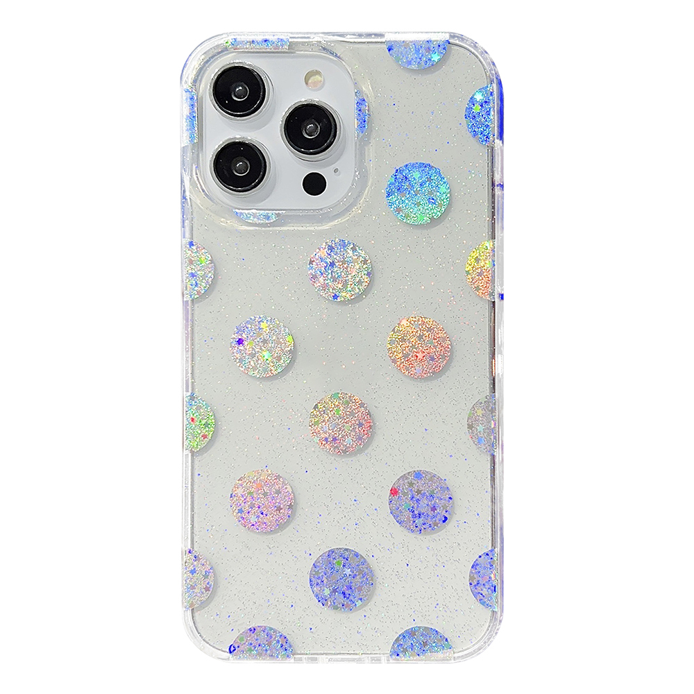 

Für Iphone 14 Pro Max PC+TPU -handy -hülle Glitzerpulver IMD -telefonabdeckung - Punkt, iPhone 14 Pro Max