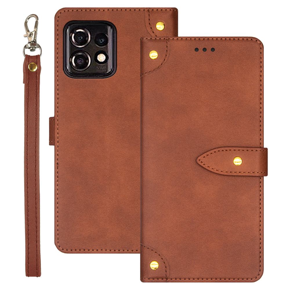 

IDEWEI Für Motorola Moto G Play (2023) 4G Mobiltelefonkarten -karten -slots Designständer Magnetische Lederabdeckung - Braun, Motorola Moto G Play (2023) 4G
