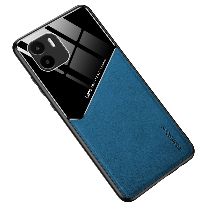 

Für Xiaomi Redmi A1 4g / A2 4G Magnetic Car Mount Phone Hülle PU -lederbeschichtete TPU + PC -abdeckung - Blau, Xiaomi Redmi A1 4G