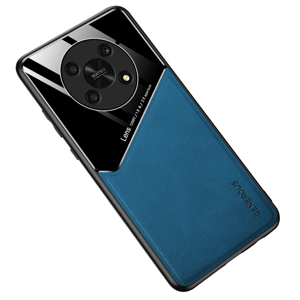 

Für Ehren X30 5G Magnetic Card Halter Telefonabdeckung PU Leder Beschichtete TPU + PC Back Case - Blau, Honor X30 5G