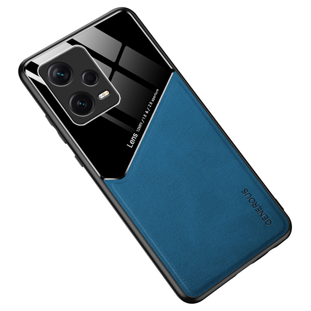 

Für Xiaomi Redmi Note 12 5G (global) Slim Phone Case TPU + PC + PU Leder Anti-drop-telefonabdeckung - Blau, Xiaomi Redmi Note 12 5G (Global)