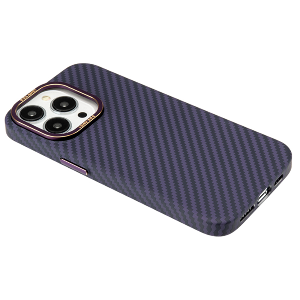 

Dgkamei Für Iphone 14 Pro Carbonfaser Textur Magnetische Telefonhülle Hartpc Anti-kratzerabdeckung Kompatibel Mit Magsafe - Lila, iPhone 14 Pro