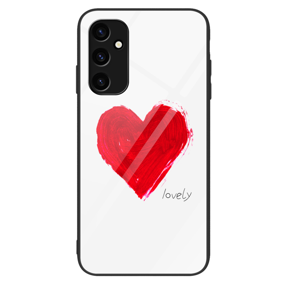 

Für Samsung Galaxy A24 4G Muster Druckphase Temperierte Glas+pc+tpu Schockdcoverabdeckung - Schön, Galaxy A24 4G