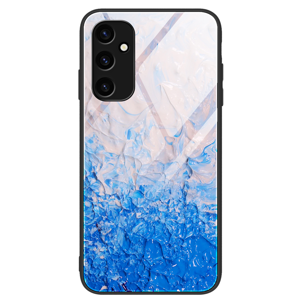 

Für Samsung Galaxy A24 4G Tempered Glas+pc+tpu -hülle Marmormuster Telefonabdeckung - DL07, Galaxy A24 4G