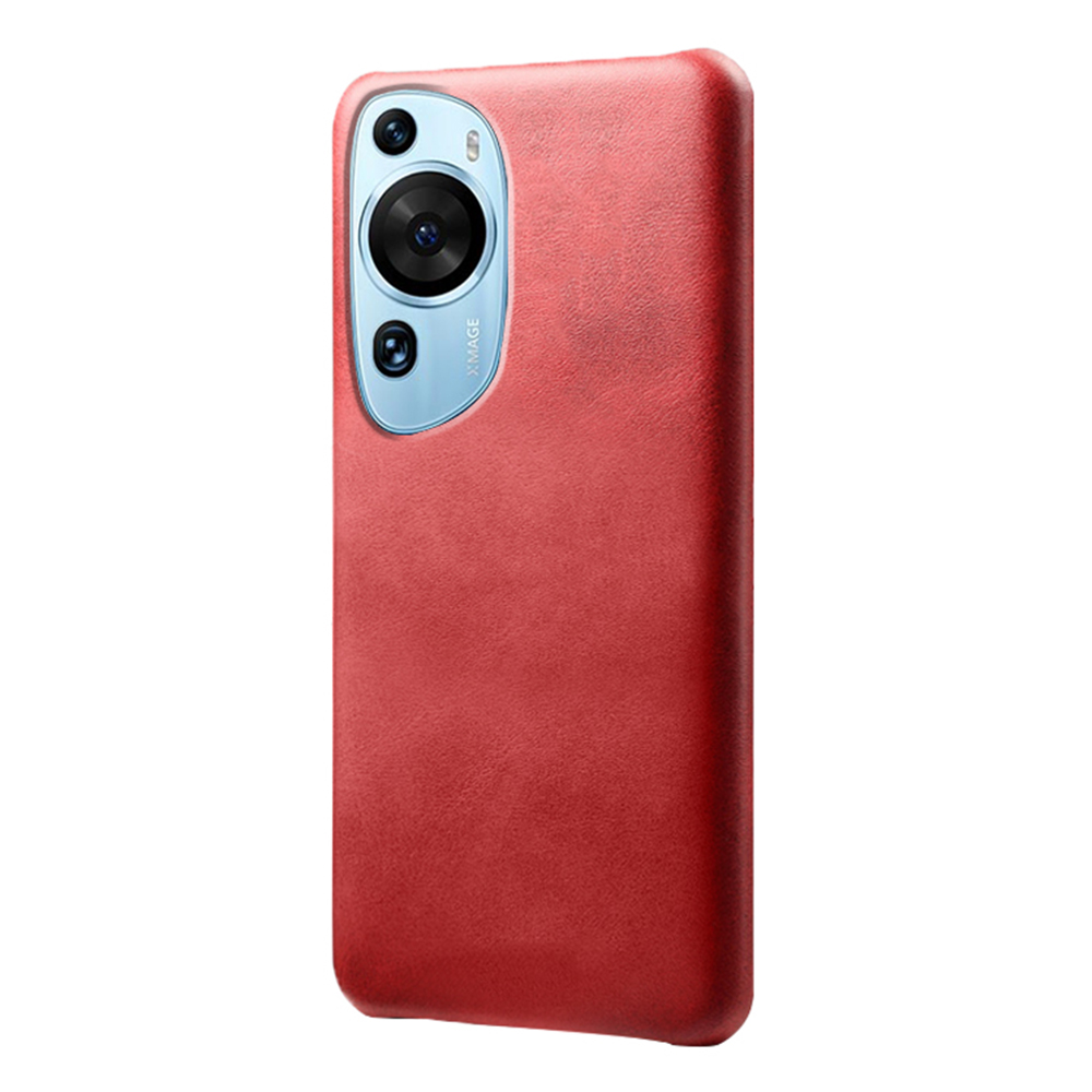 

Für Huawei P60 Art Slim Calf Texture Phone Hülle PU Leder + PC Schockdes Abdeckung - Rot, Huawei P60 Art