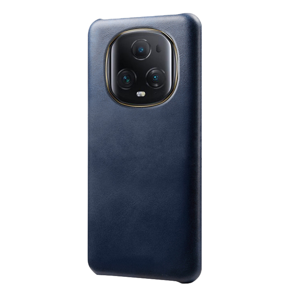 

Für Honor Magic5 Ultimate 5G PU Lederbeschichteter PC -abdeckungskalbstextur Slim Fit Phone Hülle - Blau, Honor Magic5 Ultimate 5G