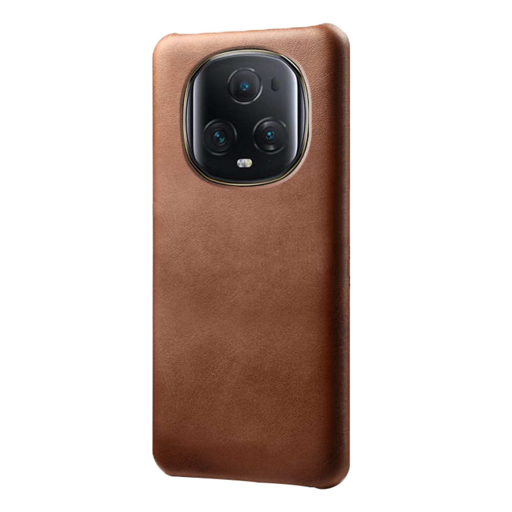 

Für Honor Magic5 Ultimate 5G PU Lederbeschichteter PC -abdeckungskalbstextur Slim Fit Phone Hülle - Braun, Honor Magic5 Ultimate 5G