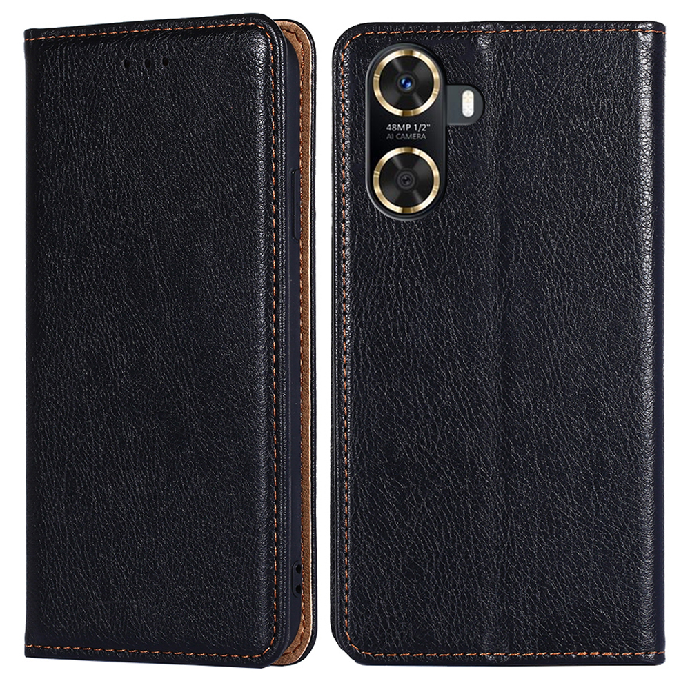 

Für Huawei Genießen Sie 60 PU Leder Magnetic Flip Case Stand Wallet Folio Telefonabdeckung - Schwarz, Huawei Enjoy 60