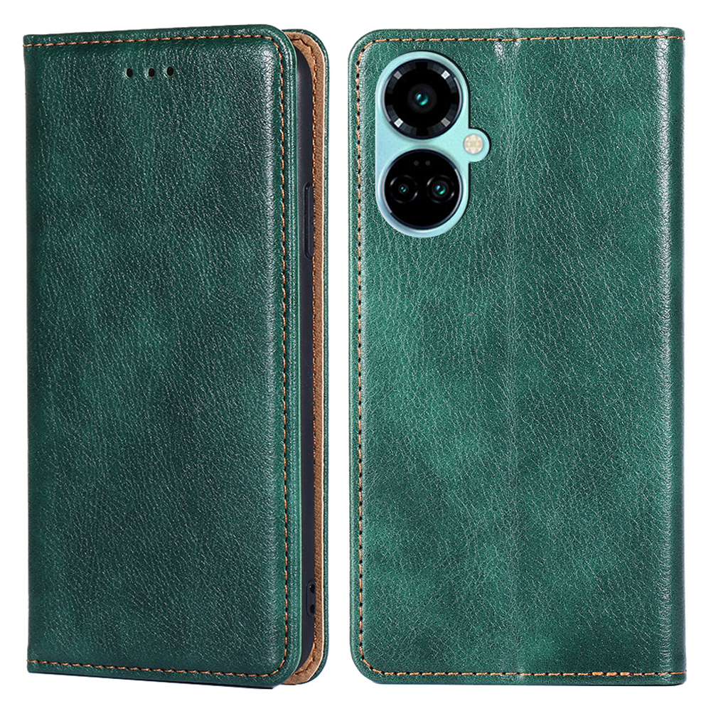 

Lederflip -koffer Für Tecno Camon 19 4g / Camon 19 Pro 4g / 5g, Brieftasche Ständer Magnetische Telefonabdeckung - Grün, Tecno Camon 19 4G