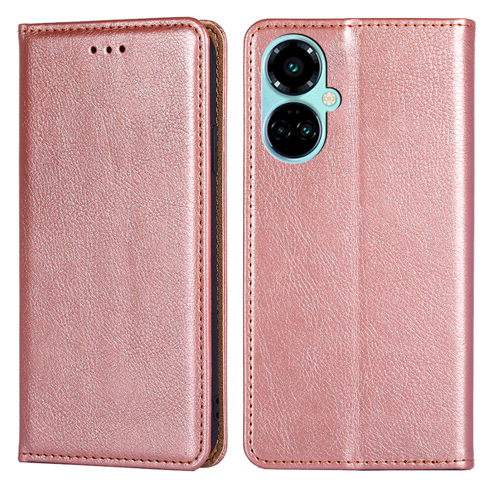 

Lederflip -koffer Für Tecno Camon 19 4g / Camon 19 Pro 4g / 5g, Brieftasche Ständer Magnetische Telefonabdeckung - Roségold, Tecno Camon 19 4G